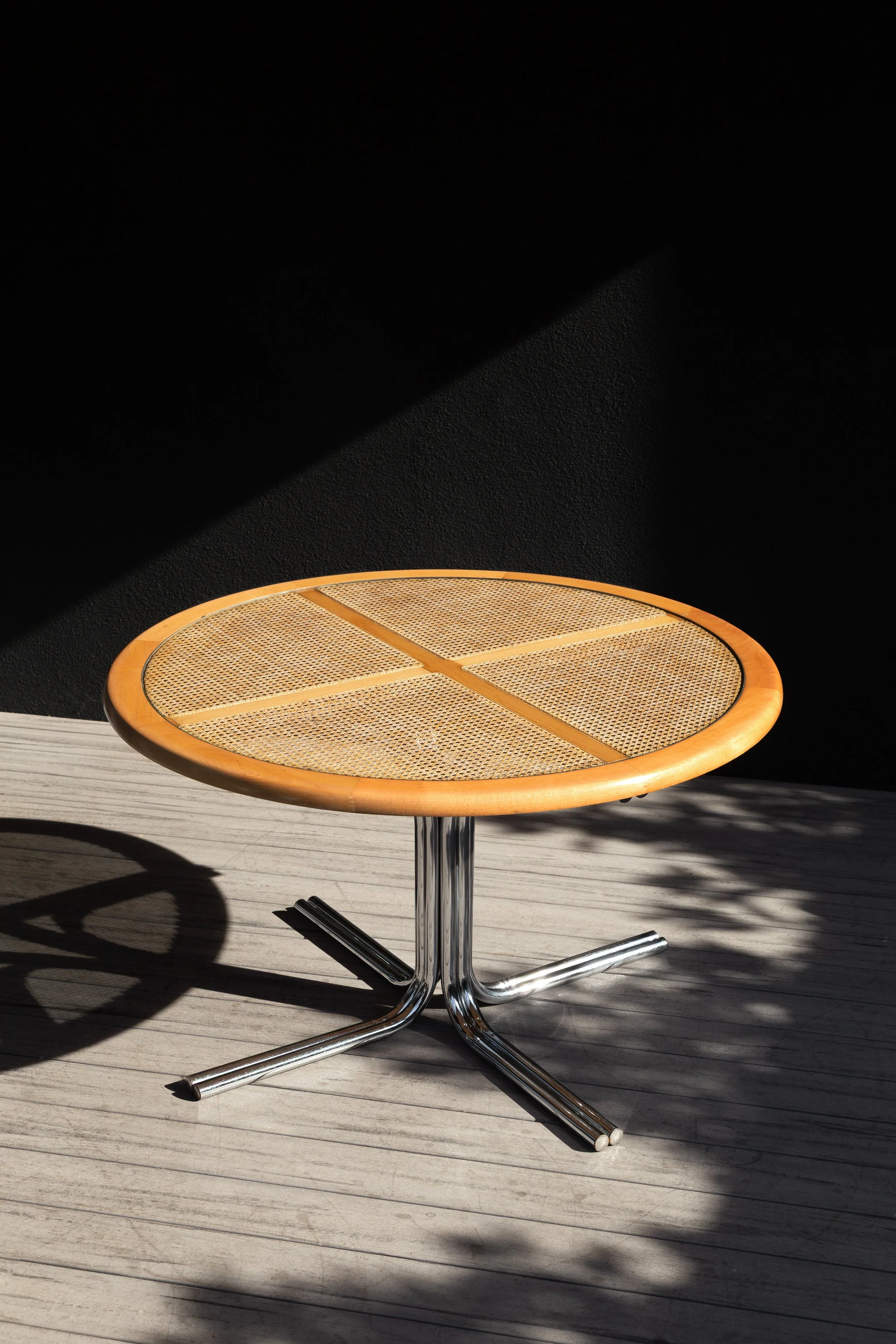 Vintage Italian Cesca Dining Table