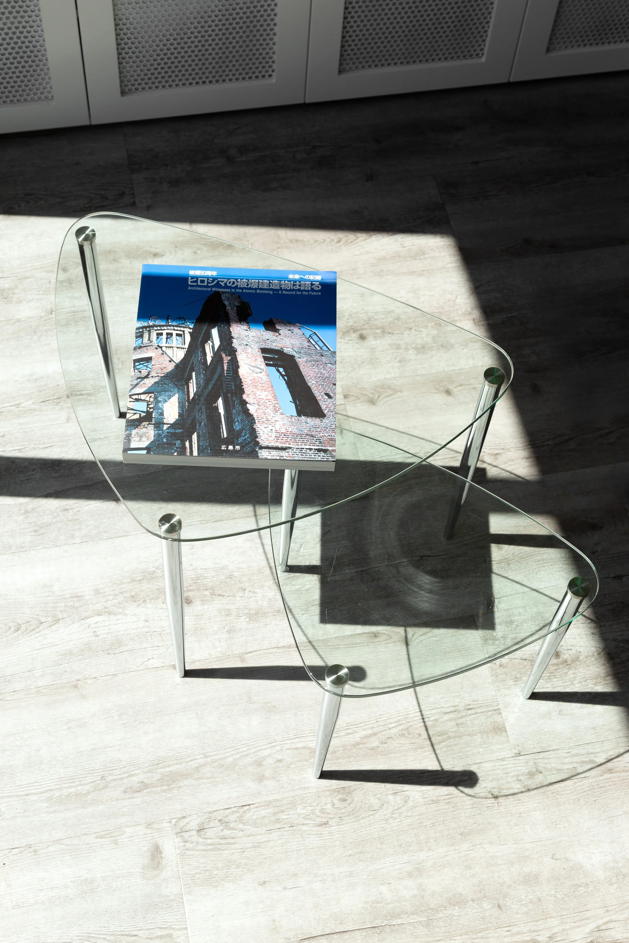 Italian Chrome Nesting Table Set 1980s