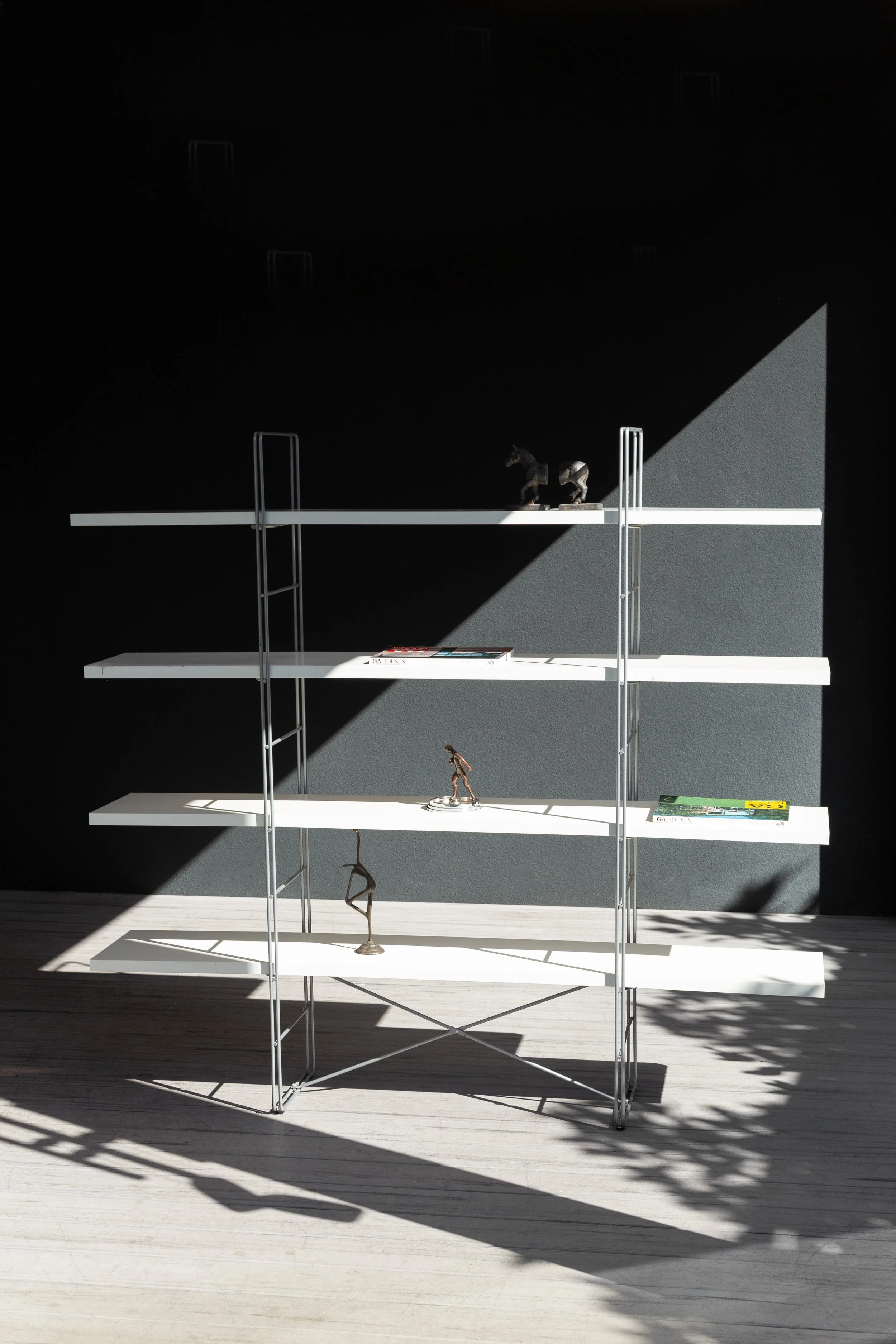 Vintage All White IKEA ENETRI Shelving Unit