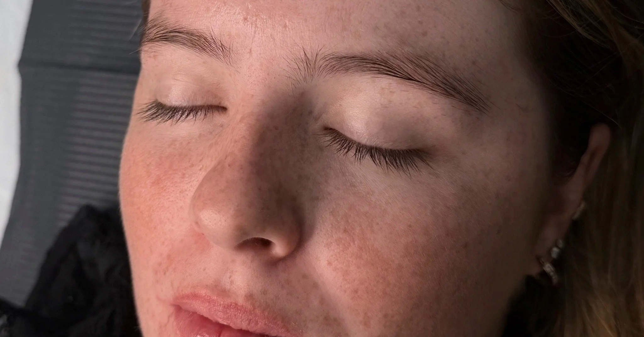 Combo brow perfection. The subtle reshape really helped open her eyes <3