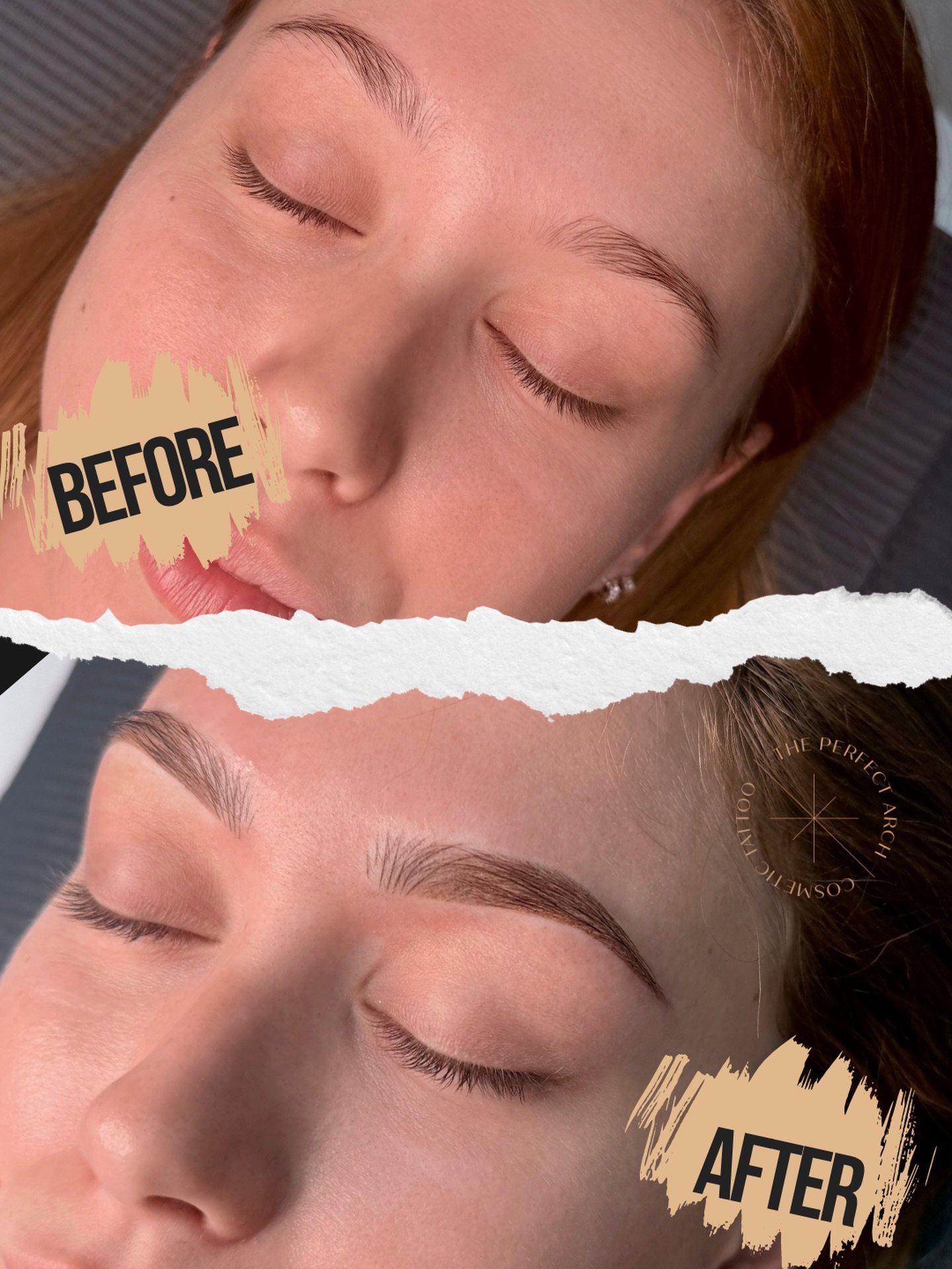 Gorgeous combination brows for my client. I love when my clients come in with a inspo pic so I can get a clear understanding of what you&rsquo;re looking for. 💕💕