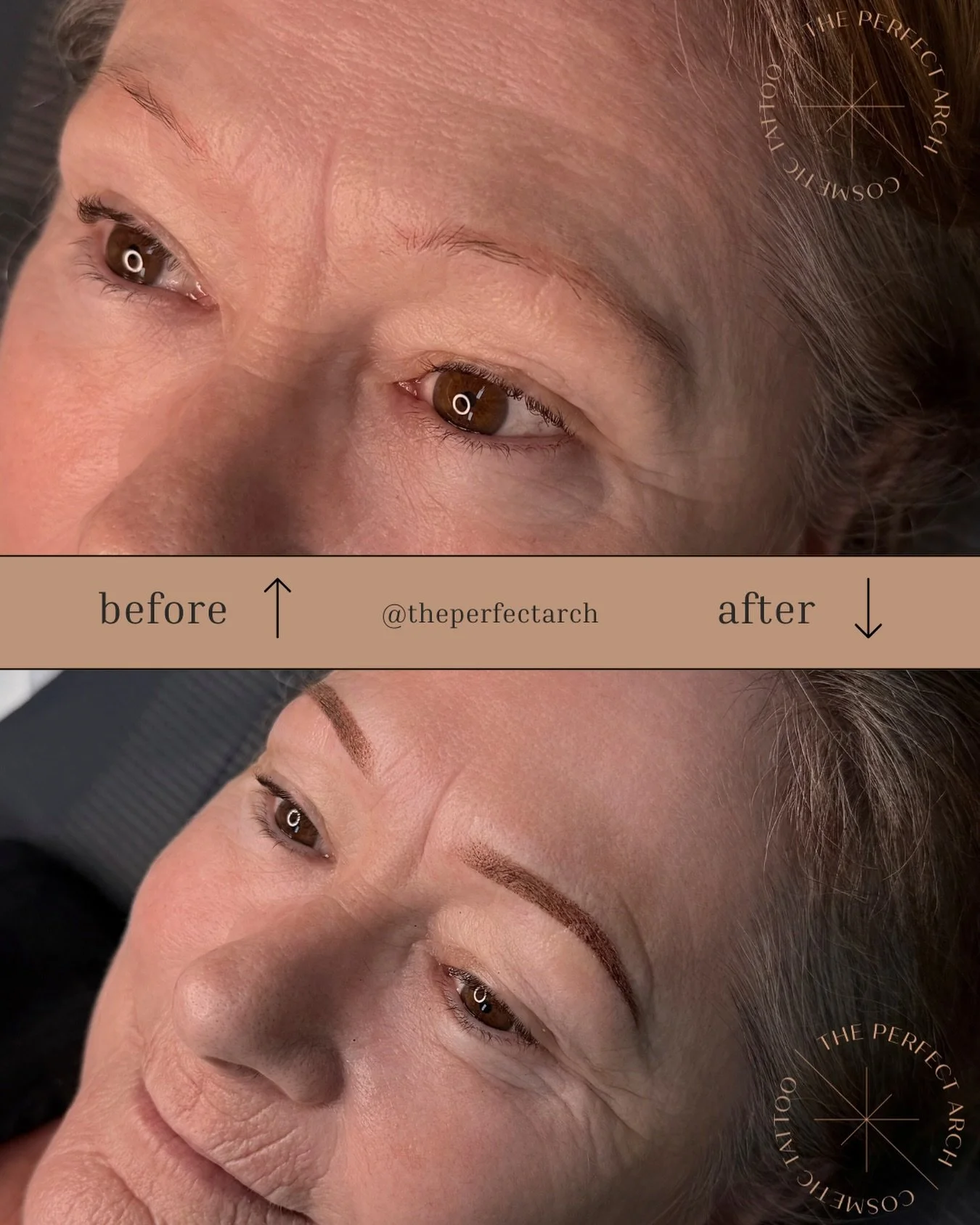 Gorgeous, powdery brows. This will FADE! Softening throughout the healing stage to be light, soft and refined. #powderbrow #cosmetictattoo