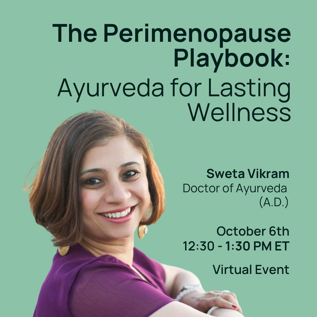 THE PERIMENOPAUSE PLAYBOOK: AYURVEDA FOR LASTING WELLNESS