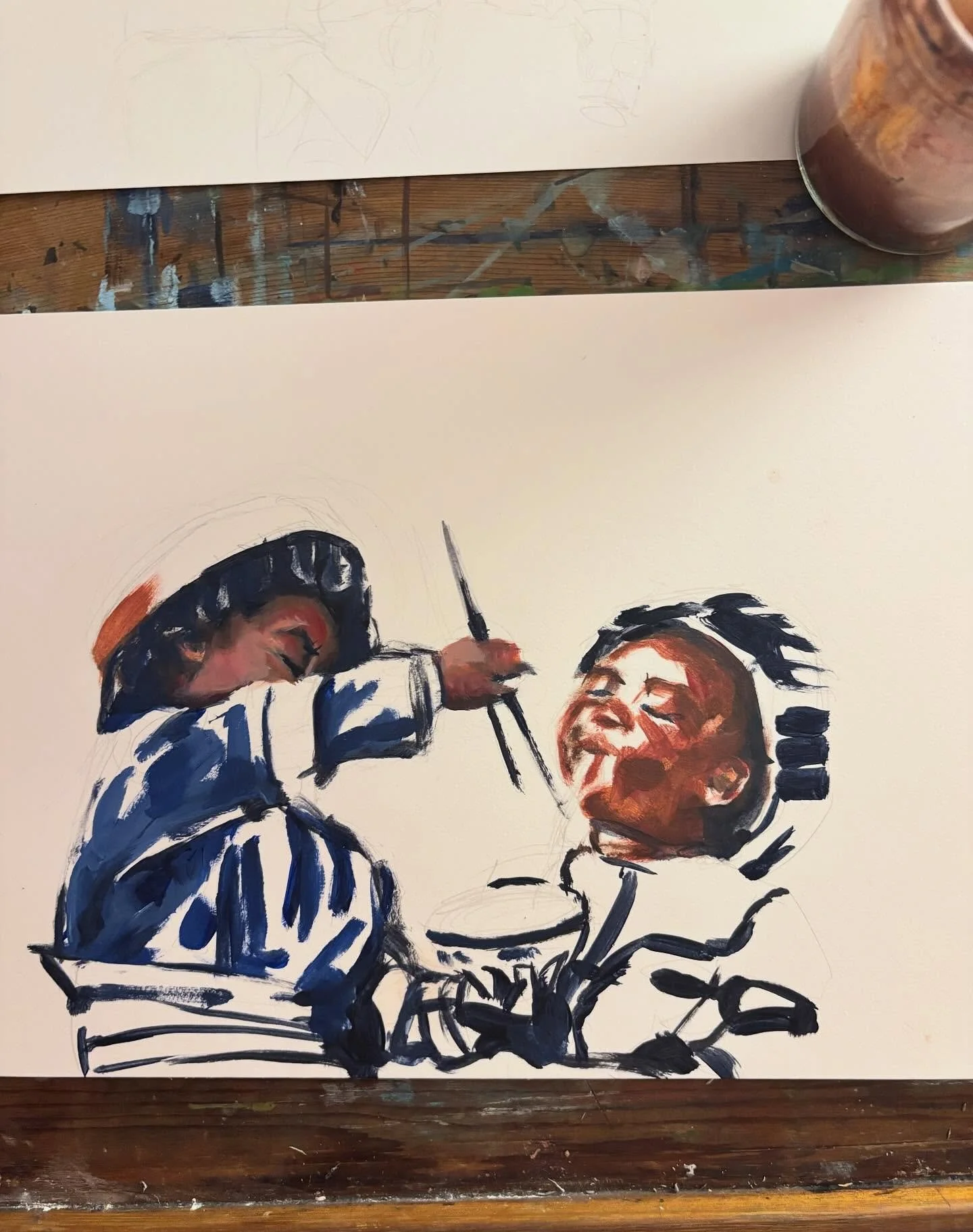 little journey of two oil paintings&hellip;
a special commission, and a recreation of one of my favourites