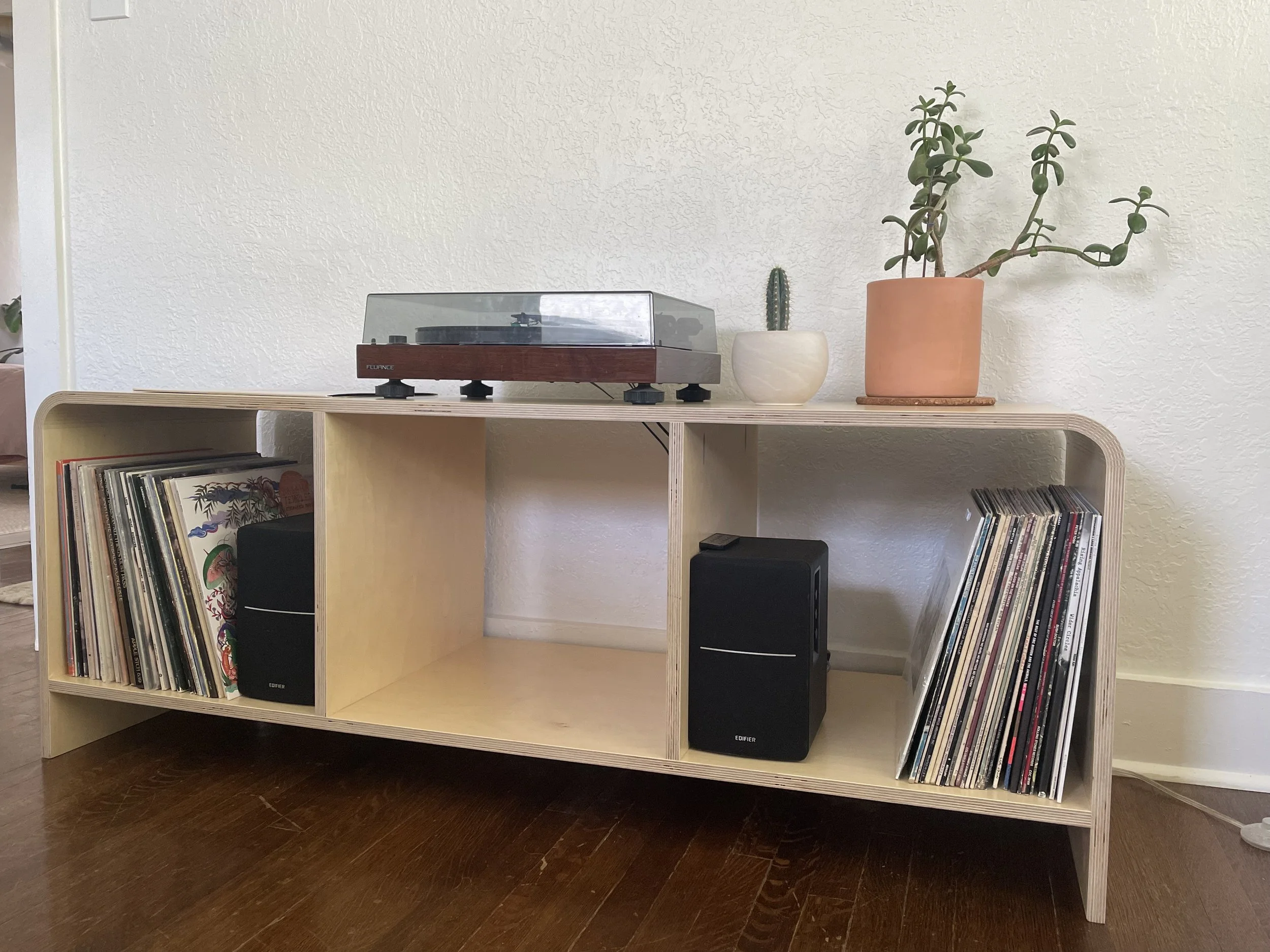 Custom Birch Storage Console