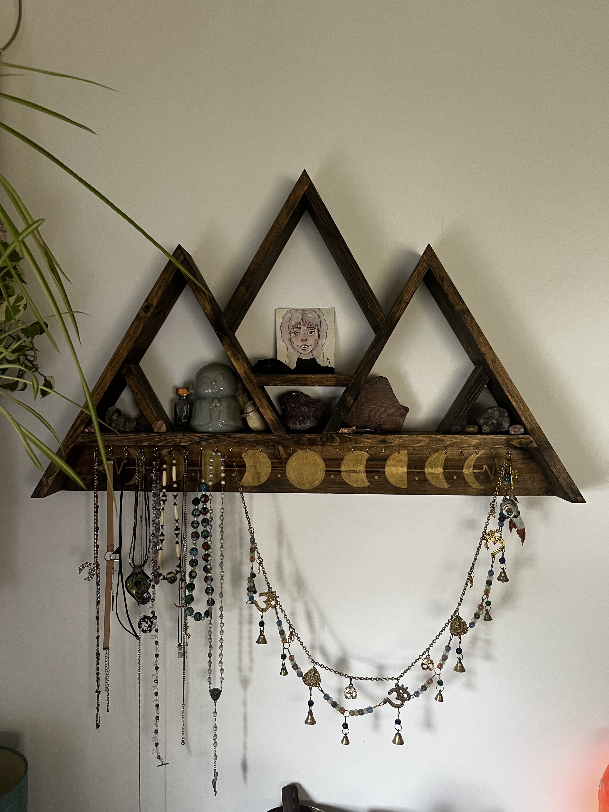 Custom Mountain Jewelry Shelf