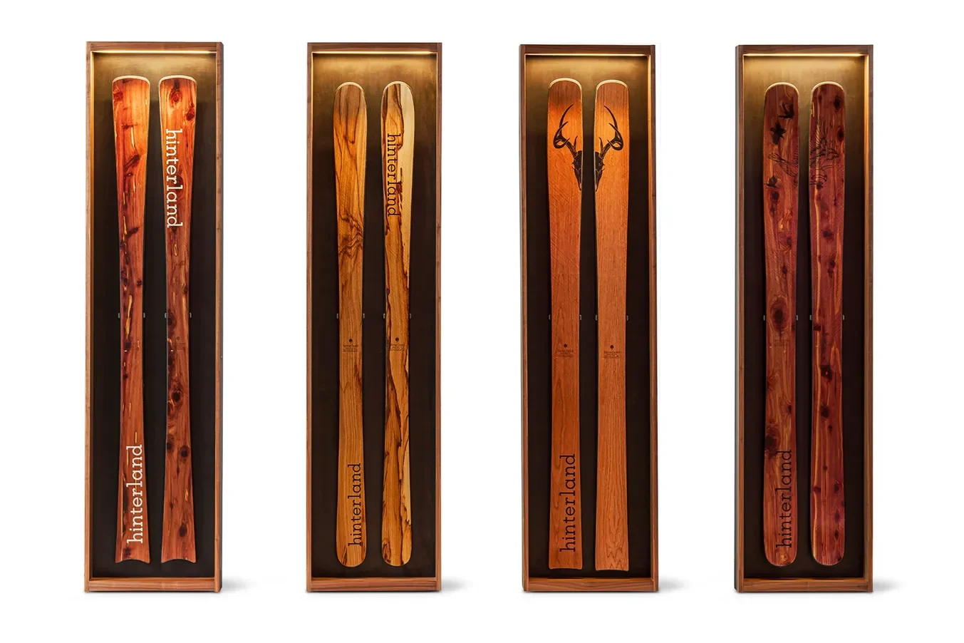 Custom Walnut Light Boxes