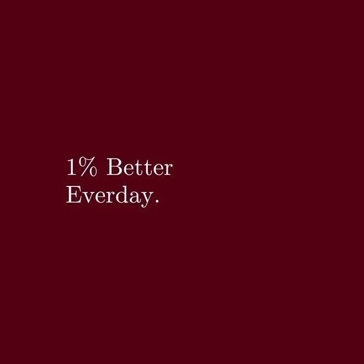 1% better everyday because progress takes time and small efforts consistently make a difference✨