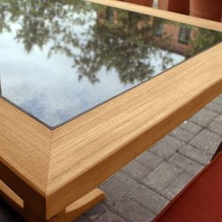 Inset Glass Table
