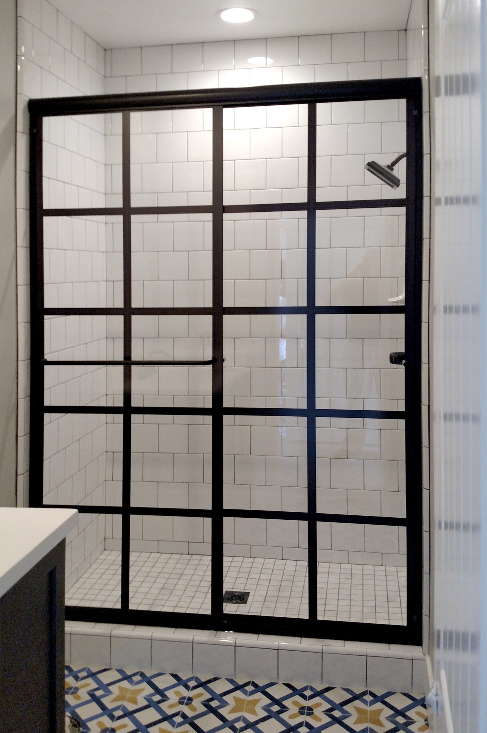 Framed Shower with Grids