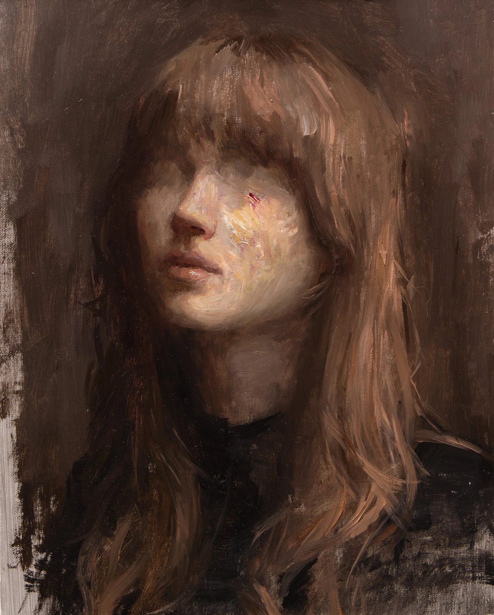 Kim: Sketch #04 - 8" x 10" Oil on linen panel