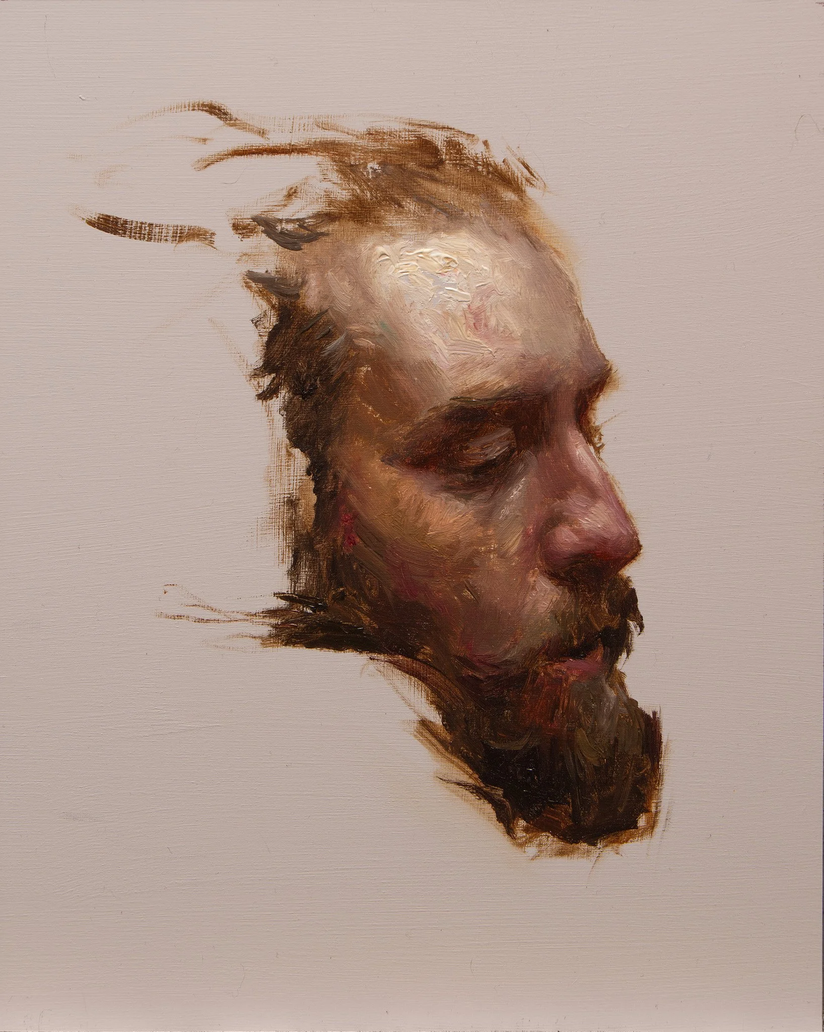 Self: Sketch #09 - 8" x 10" Oil on Panel