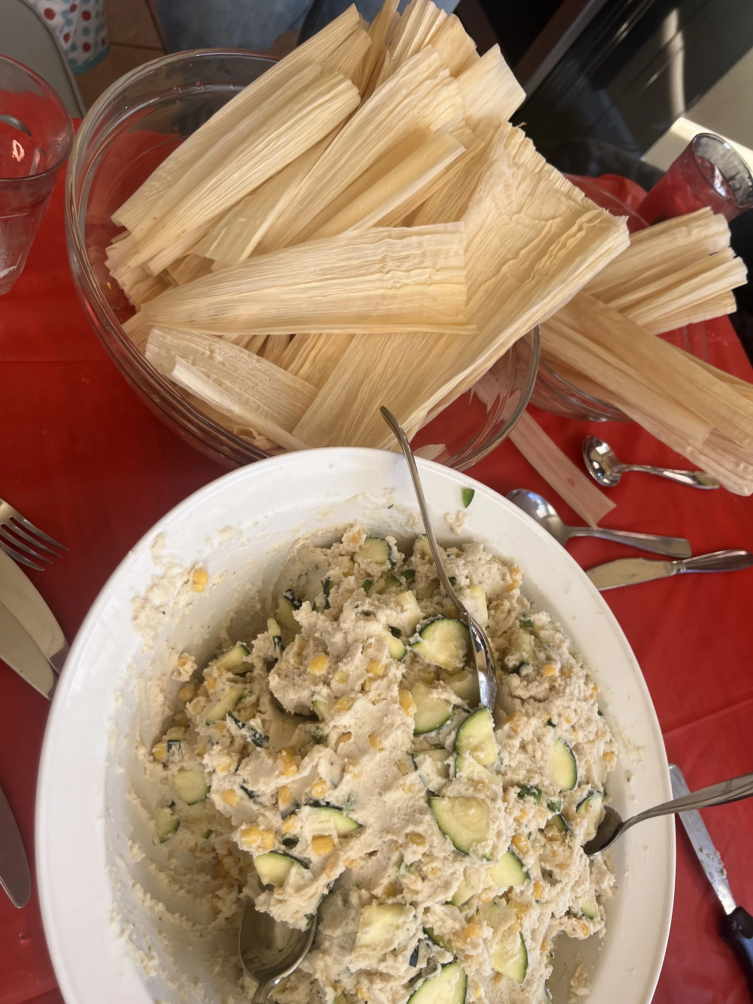 Artisan Zucchini, Corn & Cheese Tamales
