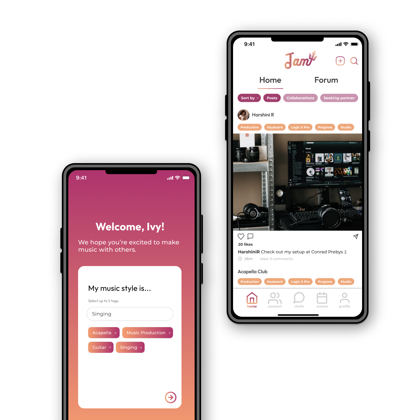 Jam — collaboration & events app for musicians