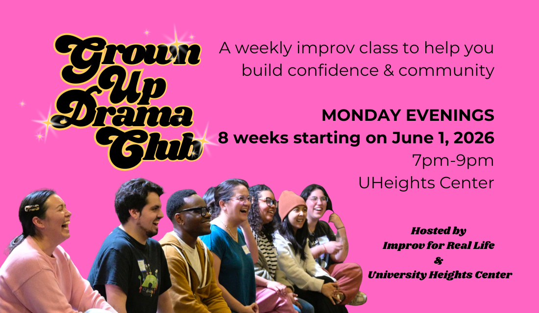 8-week class series: Grown Up Drama Club (Mondays)