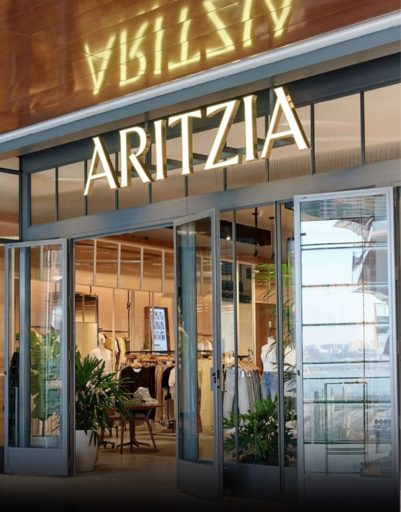 Aritzia retail storefront commercial project