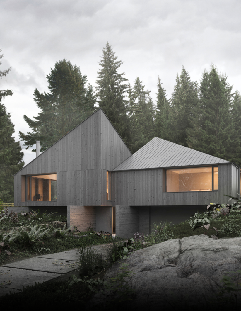 Custom home project at 310 East Queens Road in North Vancouver