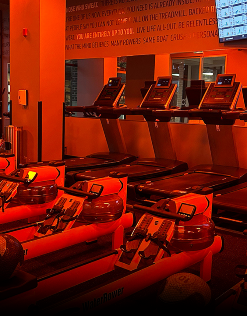 Orange Theory Fitness studio interior commercial project in Burnaby