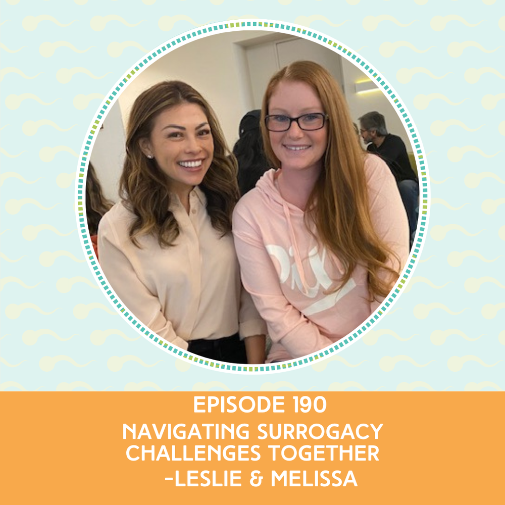 Episode 190 : Navigating Surrogacy Challenges Together – Leslie and Melissa