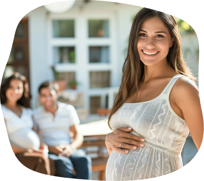 A woman smiles kindly about gestational surrogacy and the compensation benefits available for surrogate mothers at Bright Futures Families.