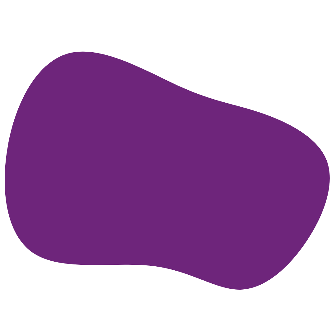 Purple irregular shape on a black background.