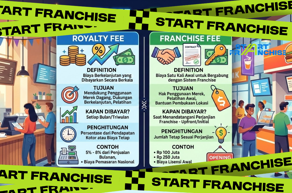 Mengenal Perbedaan Franchise Fee dan Royalty Fee dalam Bisnis Franchise #Startfranchise