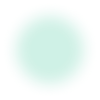Green circular shape with fuzzy edges.