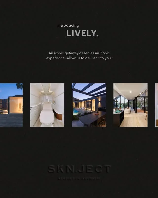 An icon getaway deserves an iconic experience. Allow us to deliver it to you.

SKN.JECT is proud to partner with Lively and Peachy Properties - bringing luxury, medical-grade skin therapy directly to your door, wherever your stay takes you across Mel