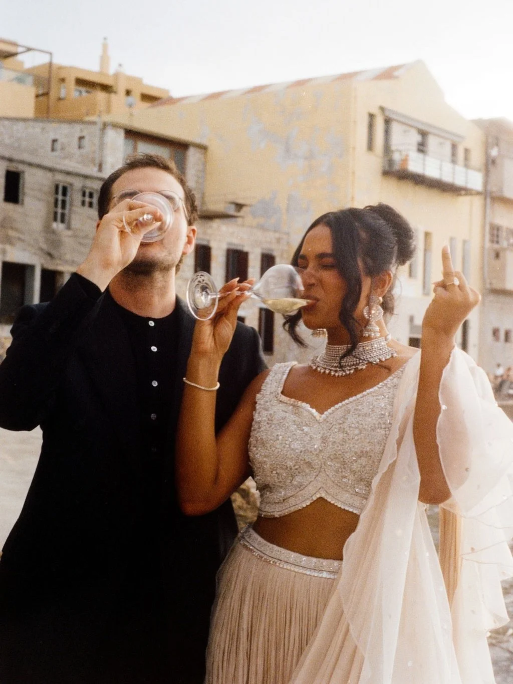 When we opened Meg and Chad&rsquo;s wedding gallery from their October celebration in Crete, we were completely overwhelmed, in the best way possible. So many beautiful photos, and honestly, no idea where to begin. This was truly one of those wedding