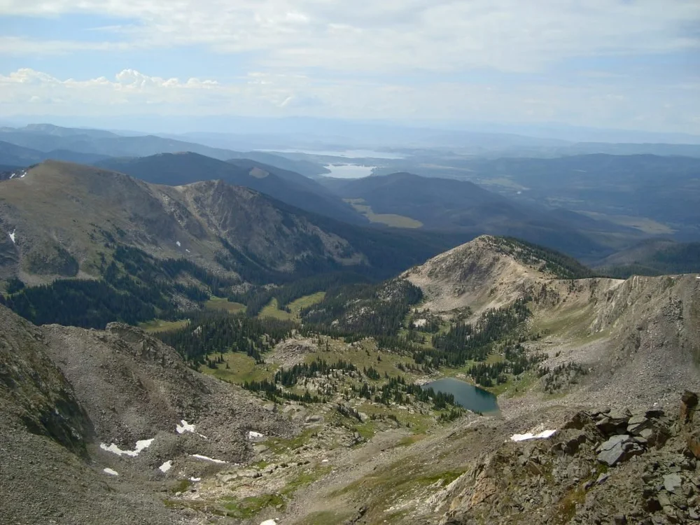 View from the Ida top to the South