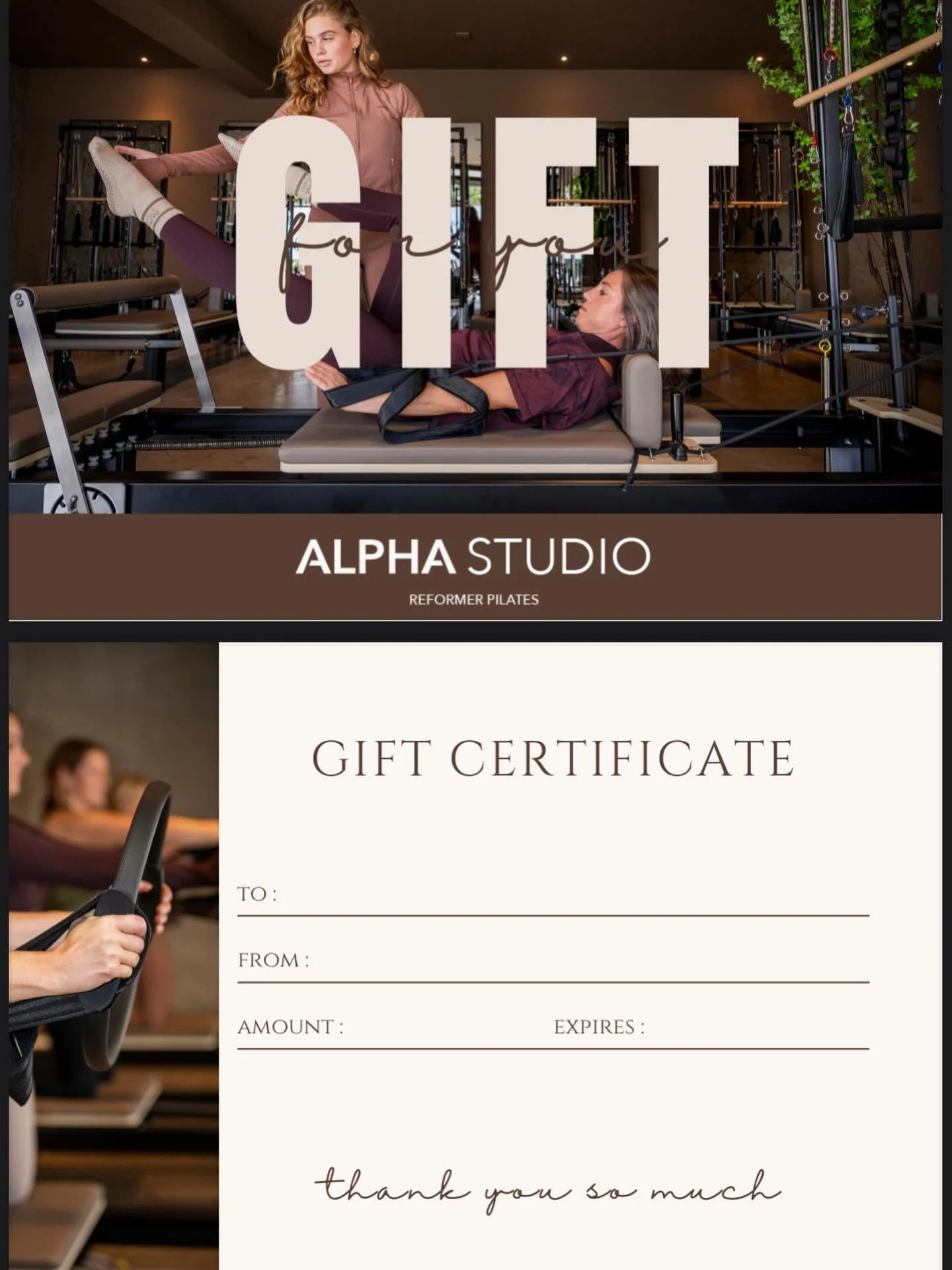 🎄 Last minute kerstcadeau? Wij hebben je!
✨ Pakketten van 5 of 10
🎁 Inclusief gratis Alpha Studio tas &amp; sokken
📩 Bestellen? Stuur ons een DM!
🤎 Reformer Pilates 
#lastminutegift #kerstcadeau #AlphaStudio #holidayvibes #vught