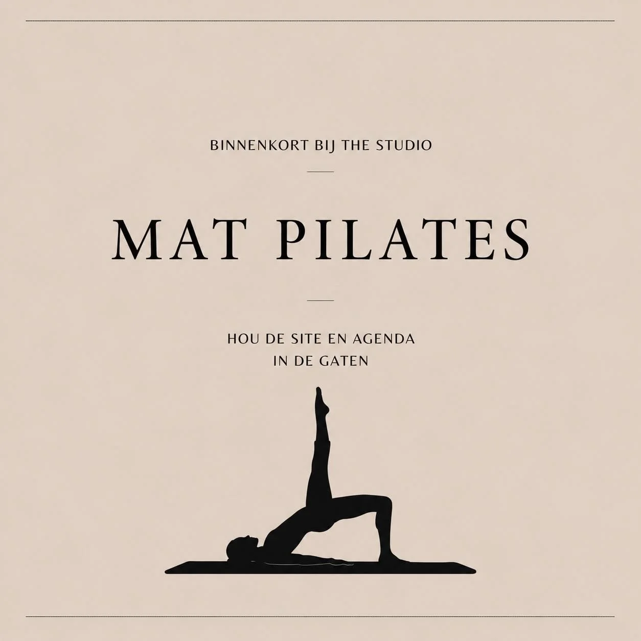 Nieuw bij The Studio: Mat Pilates 🧘🏼&zwj;♀️

Vanaf week 21 starten we met een rustige, gerichte lesvorm met focus op controle, mobiliteit en core activatie.

Daarnaast introduceren we ook nieuwe memberships, waaronder een mooi combinatie abonnement