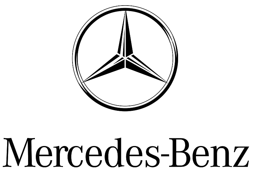 Mercedes-Benz logo with the brand name beneath it