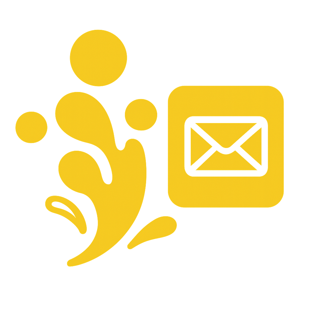 create a simple icon for the _Email blasts_ service provided by splashified. Relate the design of the _Email blasts_ icon to splashifieds logo which is attached. No words!.png