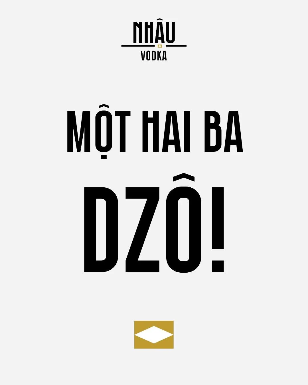 &ldquo;Một, hai, ba, dz&ocirc;!&rdquo;

A familiar call at any Vietnamese drinking table.

No explanation needed 😉
when it hits three, everyone drinks.
___

C&acirc;u quen thuộc tr&ecirc;n mọi b&agrave;n nhậu m&agrave; người Việt n&agrave;o cũng thu