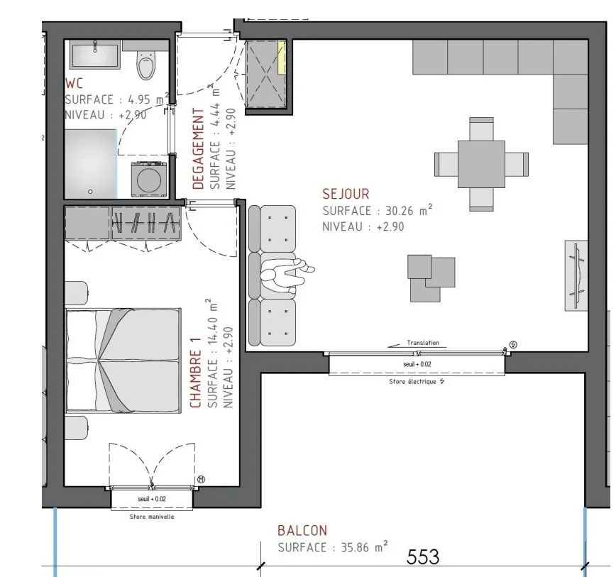 Appartement Saxon  129m²