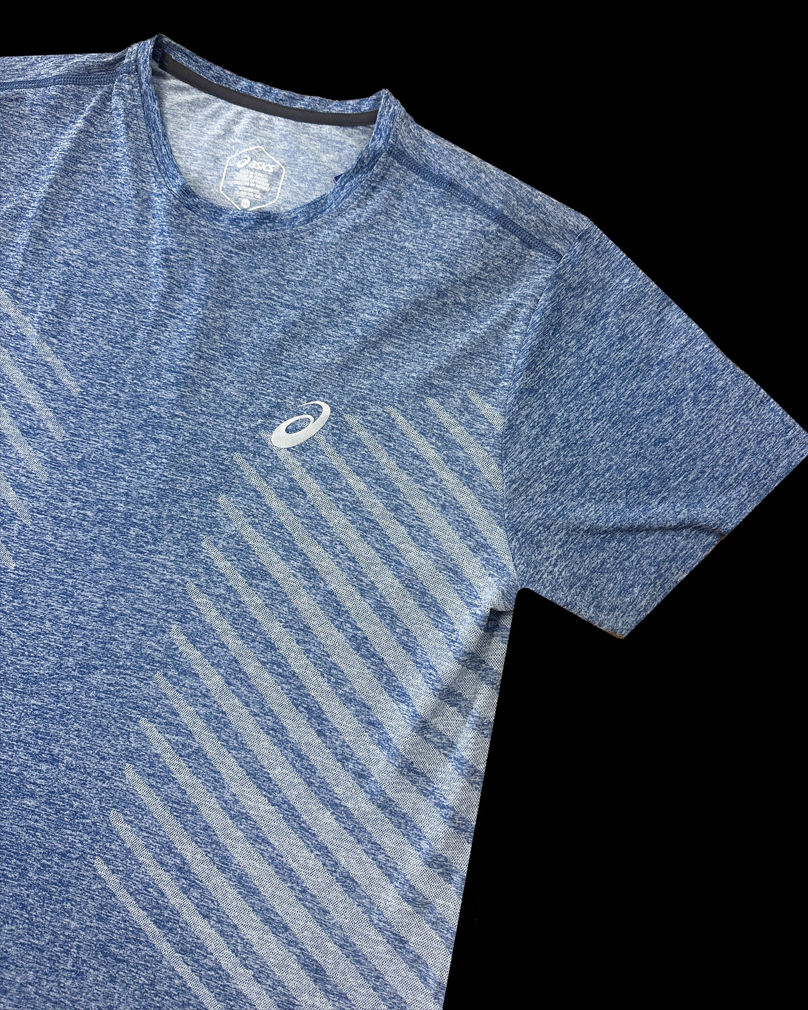 ASICS SEAMLESS T-SHIRT 'GRAND SHARK HEATHER'