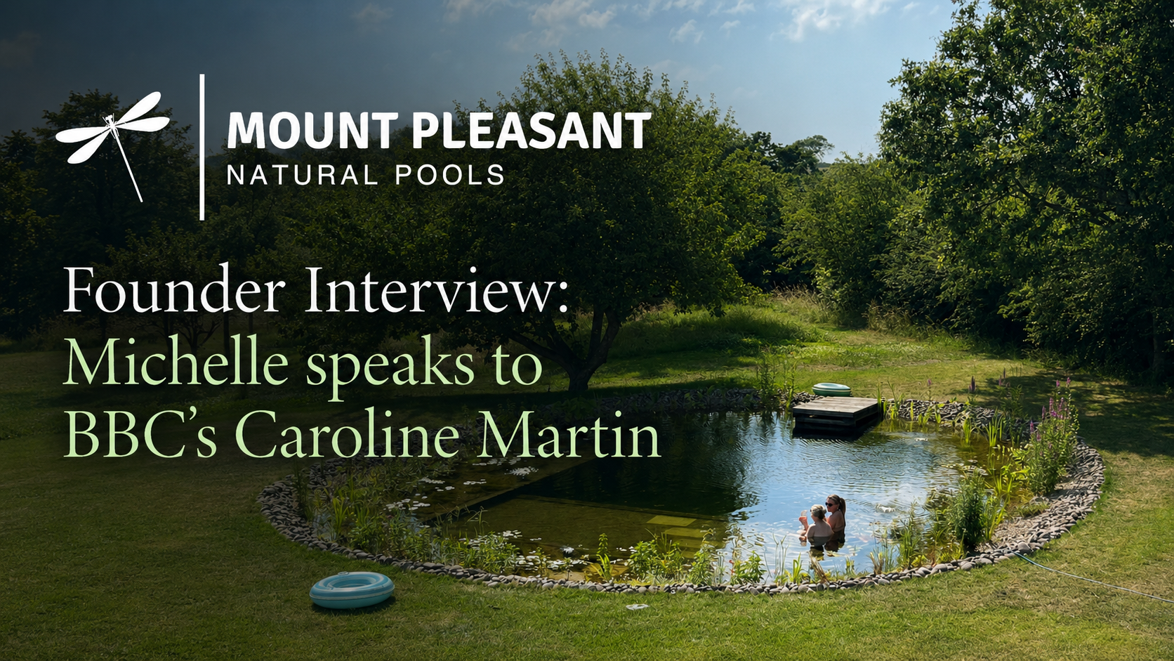Our BBC Radio Moment: Talking Natural Pools with Caroline Martin