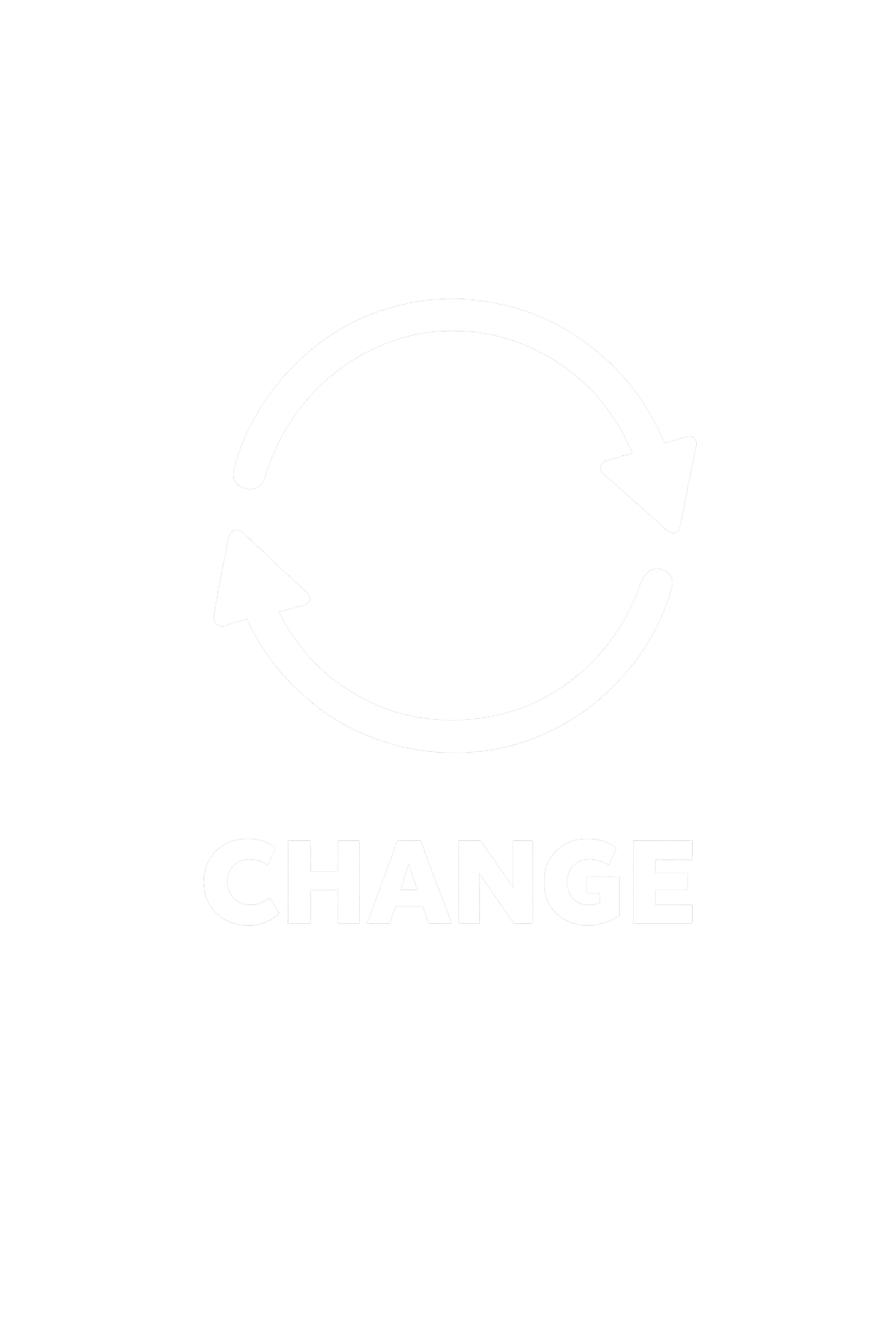 White circular arrows icon representing change of ownership and pharmacy opening hours changes