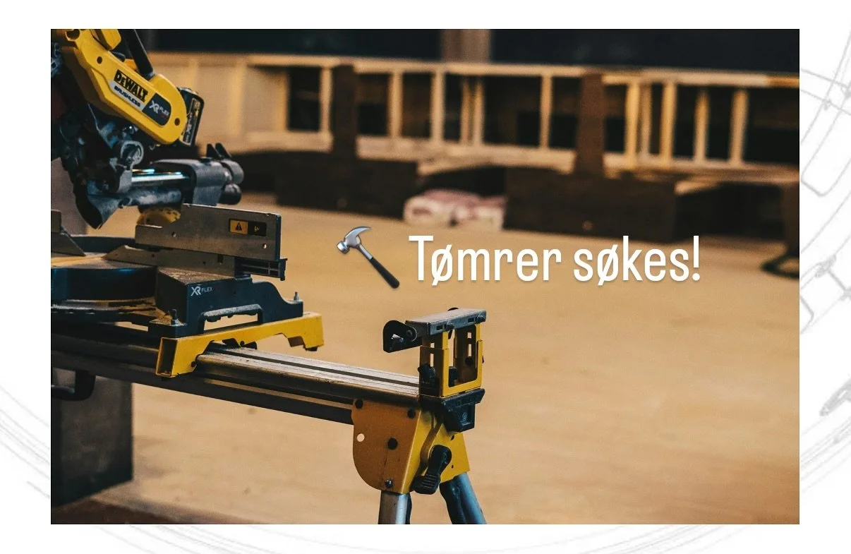 🔨 T&oslash;mrer s&oslash;kes!
Er du klar for nye utfordringer i Tr&oslash;ndelag? Bygg-TEK ser etter deg som har erfaring, yrkesstolthet og vil jobbe med spennende prosjekter.
📍 Tr&oslash;ndelag
📅 S&oslash;knadsfrist: Fortl&oslash;pende
👉 Send os