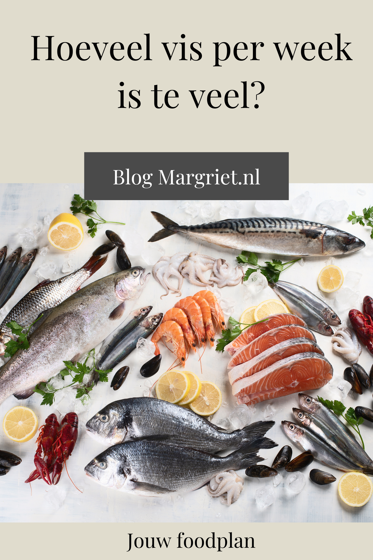 Assortiment vis en zeevruchten bij blog hoeveel vis is te veel?