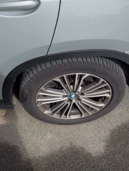 Avant nettoyage jante BMW
