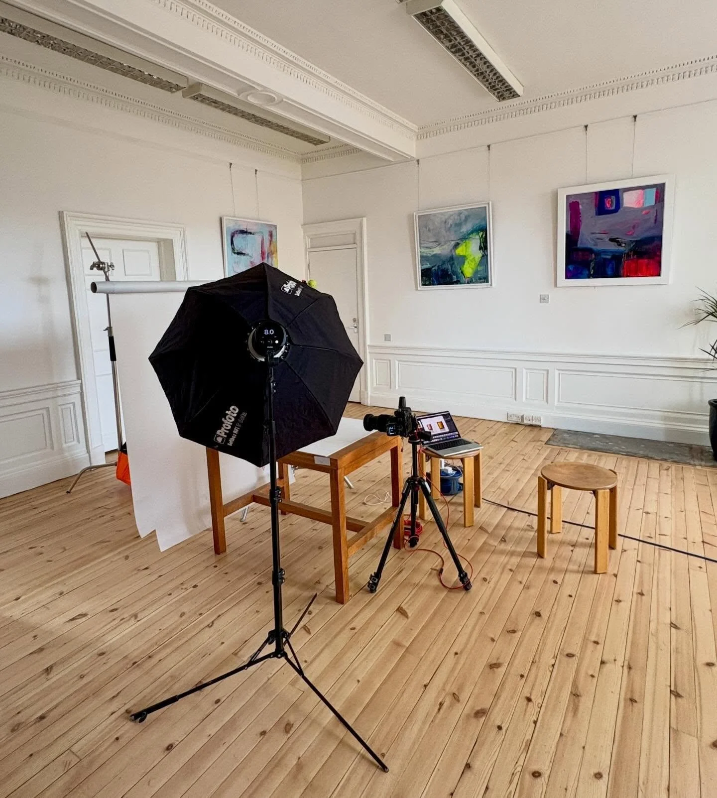 Great to see our gallery/workshop/event space come to life today. 

Resident photographer @murrayorr taking product shots for a new candle brand - they smell amazing 🤩.

#photography #candles #brandphotoshoot #edinburghstudio