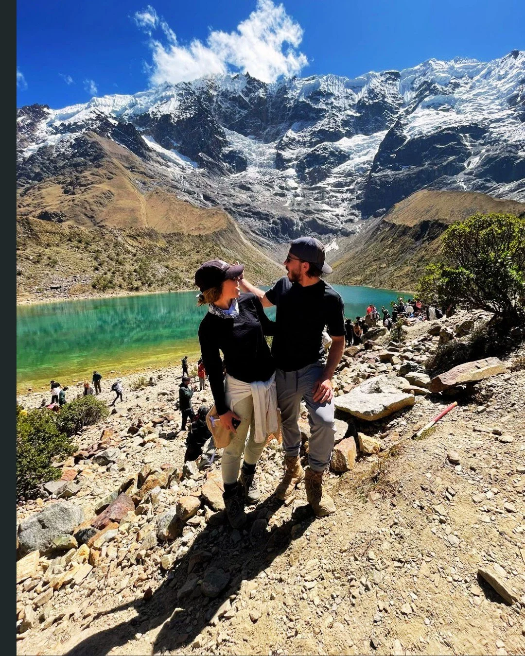 Salkantay Trek #Peru, 2024 with my brother for his 30th birthday! We almost froze camping next to a glacier. We survived😜 , but I wanted to turn back. It was one of the moments where you&rsquo;re so uncomfortable you can&rsquo;t appreciate anything,