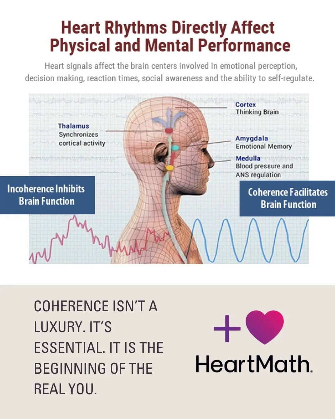 I stumbled upon heart coherence as a performer. I had to creatively find breathing exercises and visualizations that would allow me to calm the nervous system and become radically present fast. We do this work to achieve certain goals in life, in bri