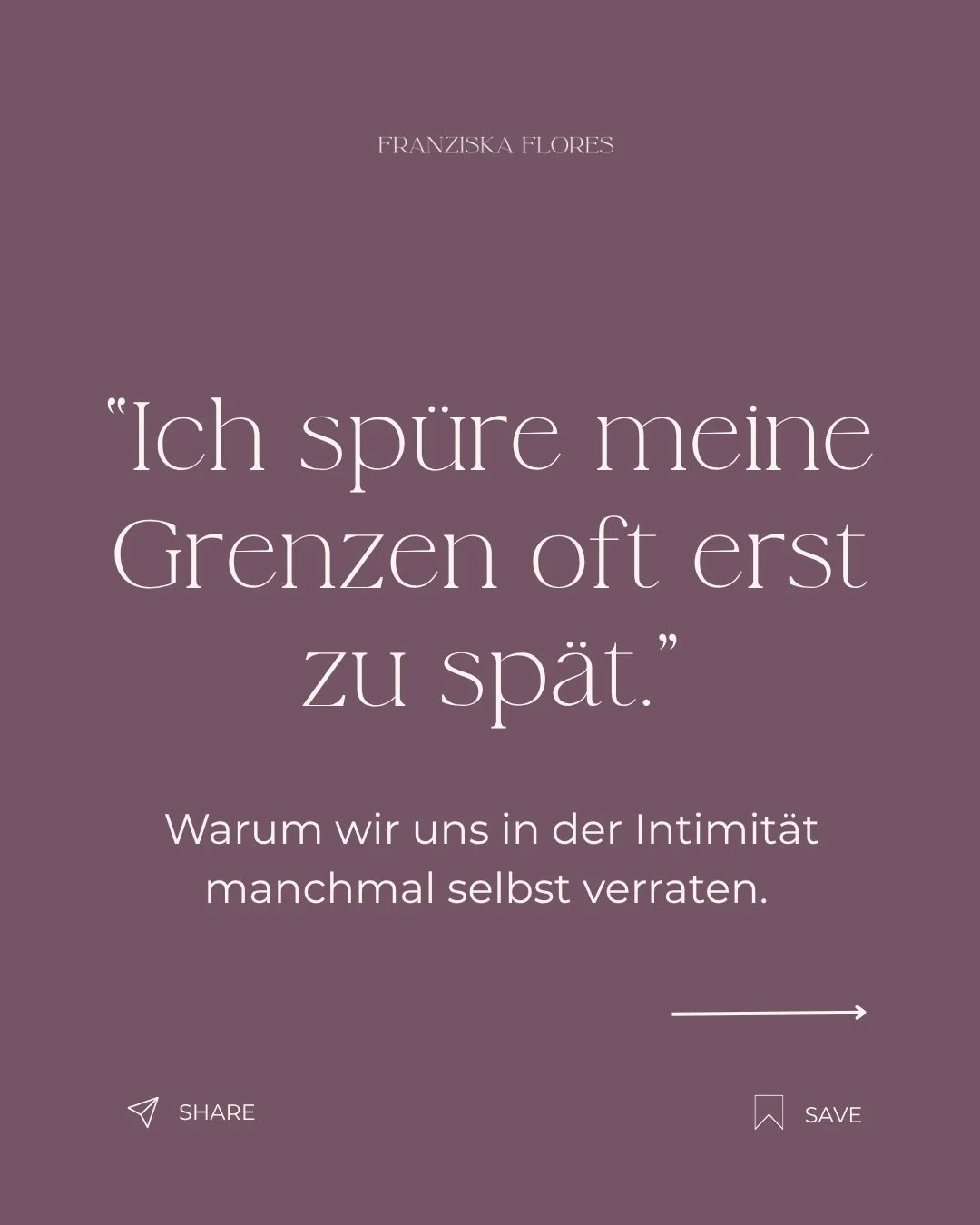 &bdquo;Eigentlich&ldquo; ist ein Warnsignal. 

Wir haben gelernt, Expertinnen darin zu sein, &uuml;ber unsere Grenzen hinwegzugehen. 
Im Job feiern wir uns daf&uuml;r als &bdquo;belastbar&ldquo; zu gelten. 
Aber im Schlafzimmer wird genau diese F&aum