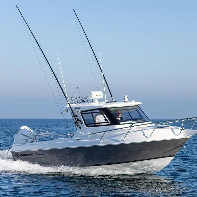 @bluewatermarine.bunbury is launching the new Northbank 700HT at the Perth Boat Show, giving visitors the chance to see this premium offshore hardtop up close. Purpose-built for serious offshore adventures, the 700HT combines a deep-V hull, smooth pe