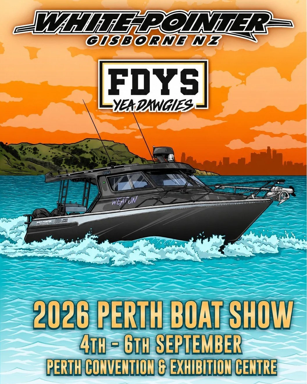 @whitepointerboatsnz is joining the Perth Boat Show, showcasing three custom aluminium models heading to Perth: the 705SC Cigar Lounge, 825SC Penthouse and 825WE Weekender. Founded in New Zealand in 1992, White Pointer Boats is known for its award-wi