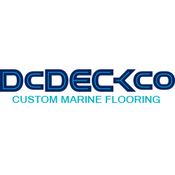 Logo for D&ECKCO, a company specializing in custom marine flooring.