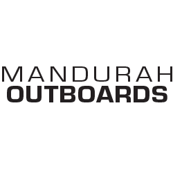 Mandurah Outboards logo with black text on a white background.
